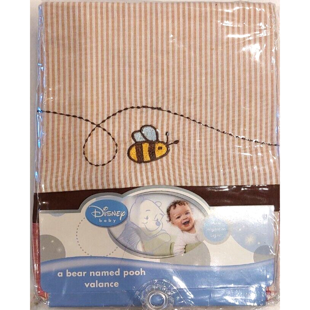 NEW DISNEY BABY WINNIE THE POOH - A BEAR NAMED POOH - WINDOW VALANCE 60 x 14 in.
